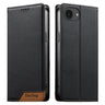 Dierfeng Splicing Strong Magnetic RFID Vegan Leather Phone Case, For iPhone 17e / 16e, For iPhone 17 Pro Max, For iPhone 17 Pro, For iPhone 17  