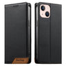 Dierfeng Splicing Strong Magnetic RFID Vegan Leather Phone Case, For iPhone 13 mini, For iPhone 12 / 12 Pro, For iPhone 12 Pro Max, For iPhone 12 mini  
