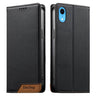 Dierfeng Splicing Strong Magnetic RFID Vegan Leather Phone Case, For iPhone XR, For iPhone XS Max, For iPhone 8 Plus / 7 Plus  