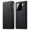 Dierfeng Metal Snap Magnetic RFID Vegan Leather Phone Case, For Xiaomi 15, For Xiaomi 14T Pro, For Xiaomi 14T, For Xiaomi Poco F6 / Redmi Turbo 3  