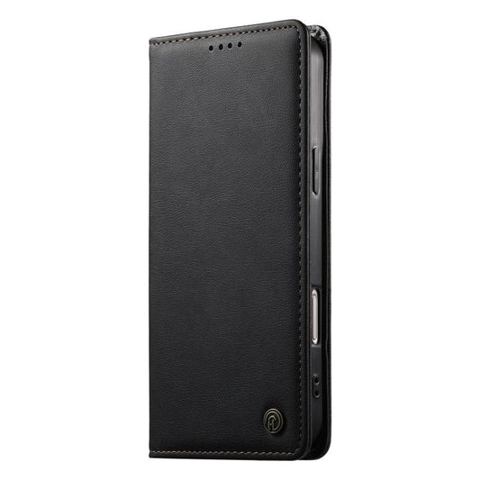 Dierfeng Metal Snap Magnetic RFID Vegan Leather Phone Case, For Xiaomi Poco M7 4G 169mm, For Xiaomi Poco M7 4G 171mm, For Xiaomi 15T Pro 5G, For Xiaomi 15T 5G  
