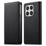 Dierfeng Metal Snap Magnetic RFID Vegan Leather Phone Case, For Xiaomi 17 Max 5G, For Xiaomi 17T Pro 5G, For Xiaomi 17T 5G, For Xiaomi Poco X8 Pro 5G / Redmi Turbo 5 5G  