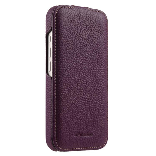 melkco Litchi Texture Vertical Flip Magnetic Genuine Leather Phone Case, For iPhone 17, For iPhone Air  