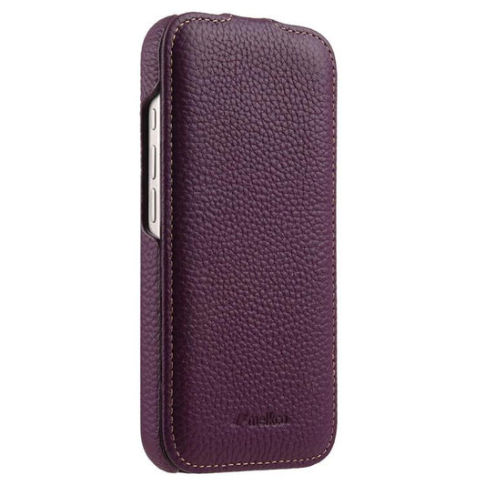 melkco Litchi Texture Vertical Flip Magnetic Genuine Leather Phone Case, For iPhone 18 Pro, For iPhone 18 Pro Max, For iPhone 17 Pro Max, For iPhone 17 Pro  