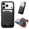 Twill Texture Vegan Leather Magnetic Phone Cover with Detachable Card Holder, For iPhone 16e / 17e, For iPhone 17 Pro Max, For iPhone 17 Pro  