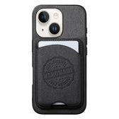 Twill Texture Vegan Leather Magnetic Phone Cover with Detachable Card Holder, For iPhone 15, For iPhone 14 Plus, For iPhone 14  