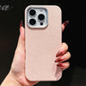 Wool Linen Fabric Full Coverage Magnetic Phone Case, For iPhone 16 Pro Max, For iPhone 16 Pro, For iPhone 16 Plus, For iPhone 16  