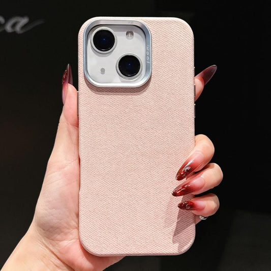 Wool Linen Fabric Full Coverage Magnetic Phone Case, For iPhone 14, For iPhone 14 Pro, For iPhone 14 Pro Max  