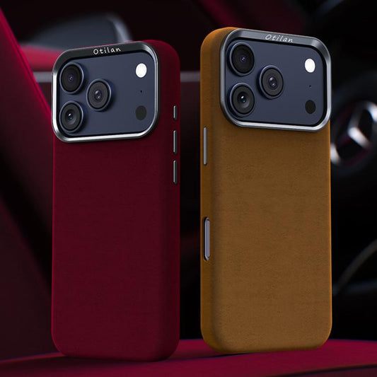 Ottilan Series Full Coverage Magnetic Microfiber Leather PC Phone Case, For iPhone 17 Pro Max, For iPhone 17 Pro, For iPhone 17  