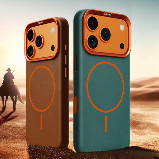 Elephant Leather Full Coverage Magnetic Microfiber Leather PC Phone Case, For iPhone 17 Pro Max, For iPhone 17 Pro, For iPhone 17  