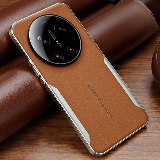 Electroplated Frame Sheepskin Texture Morandi Color Shockproof Phone Case, For Xiaomi 17 Ultra, For Xiaomi 17 Pro Max, For Xiaomi 17 Pro, For Xiaomi 15 Ultra, For Xiaomi 14 Ultra, For Xiaomi 13 Ultra