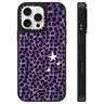 Stars Leopard Series Pattern Mirror Phone Case, For iPhone 16 Pro Max, For iPhone 16 Pro, For iPhone 16 Plus  