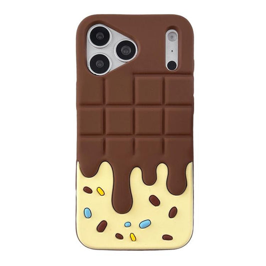 Candy Chocolate Silicone Phone Case, For iPhone 17 Pro Max, For iPhone 17 Pro, For iPhone 17, For iPhone 16 Pro Max, For iPhone 16 Pro, For iPhone 16 Plus, For iPhone 16, For iPhone 15 Pro Max, For iPhone 15 Pro, For iPhone 15 Plus, For iPhone 15      ...  