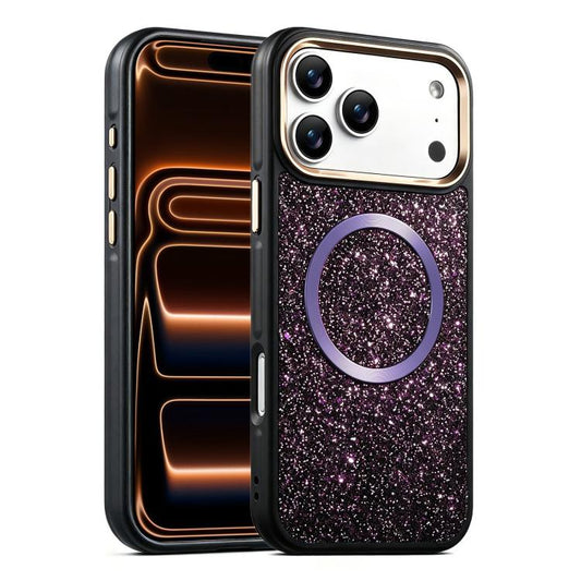 Glitter Airbag Shockproof Magnetic Phone Case, For iPhone 17 Pro Max, For iPhone 17 Pro, For iPhone 17, For iPhone Air, For iPhone 16 Pro Max, For iPhone 16 Pro  