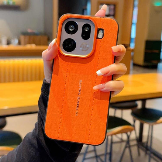 Metal Camera Lens Frame Buttons Vegan Leather Phone Case, For OPPO Find X9 Pro, For OPPO Find X8s+, For OPPO Find X8s, For OPPO Find X8 Ultra, For OPPO Find X8, For OPPO Find X8 Pro  