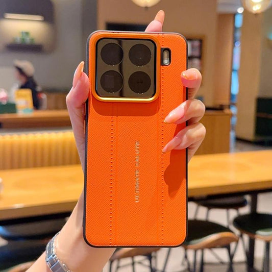 Metal Camera Lens Frame Buttons Vegan Leather Phone Case, For Xiaomi 15 Pro, For Xiaomi 15, For Xiaomi 14 Ultra, For Xiaomi 14 Pro, For Xiaomi 14  