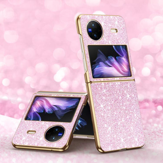 Electroplate Glittery Shockproof Phone Case, For vivo X Flip