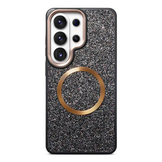 Glitter Airbag Shockproof Magnetic Phone Case, For Galaxy S26 Ultra 5G, For Galaxy S26 5G, For Galaxy S25 Ultra 5G, For Galaxy S24 Ultra 5G, For Galaxy S24 5G  