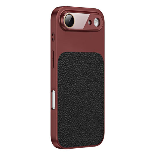 Litchi Textured TPU Phone Case with Lens Film, For iPhone Air, For iPhone 16 Pro Max  