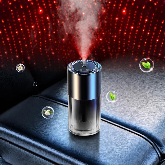 JK-577-2 Water Cup-Style Smart Car Aroma Diffuser with Starry Sky Projection  