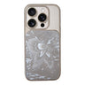 Butterfly Pattern Electroplated PC + Glass Phone Case, For iPhone 13 Pro Max, For iPhone 13 Pro, For iPhone 13  