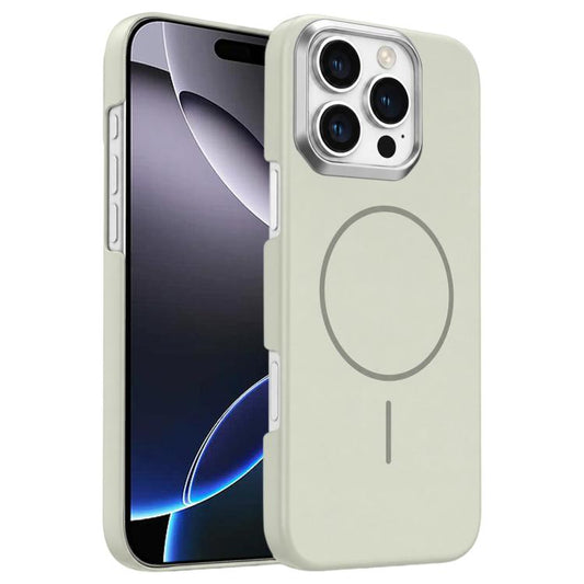 Gold Armor PC Thin Circle MagSafe Shockproof Phone Case, For iPhone 16 Pro Max, For iPhone 16 Pro  