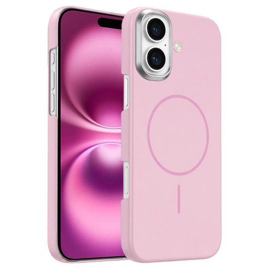 Gold Armor PC Thin Circle MagSafe Shockproof Phone Case, For iPhone 16 Plus, For iPhone 16  