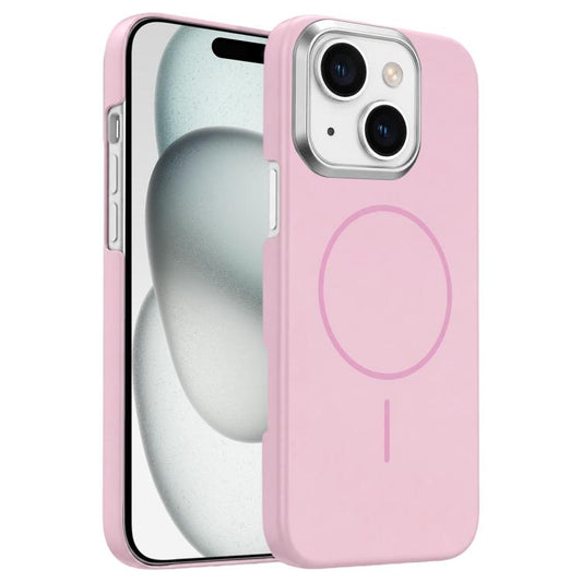 Gold Armor PC Thin Circle MagSafe Shockproof Phone Case, For iPhone 15 Plus, For iPhone 15  
