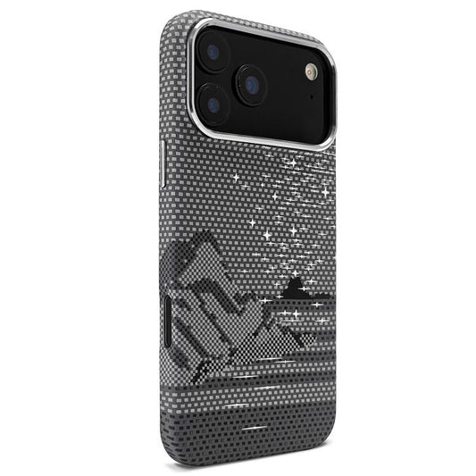 Kevlar Texture Water Sticker Magnetic Phone Case, For iPhone 17 Pro Max, For iPhone 17 Pro, For iPhone 17, For iPhone Air, For iPhone 16 Pro Max, For iPhone 16 Pro, For iPhone 16, For iPhone 15 Pro Max