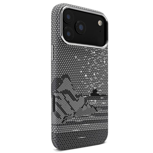 Kevlar Texture Water Sticker Magnetic Phone Case, For iPhone 17 Pro Max, For iPhone 17 Pro, For iPhone 17, For iPhone Air, For iPhone 16 Pro Max, For iPhone 16 Pro, For iPhone 16, For iPhone 15 Pro Max  