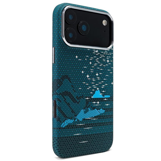 Kevlar Texture Water Sticker Magnetic Phone Case, For iPhone 17 Pro Max, For iPhone 17 Pro, For iPhone 17, For iPhone Air, For iPhone 16 Pro Max, For iPhone 16 Pro, For iPhone 16, For iPhone 15 Pro Max  