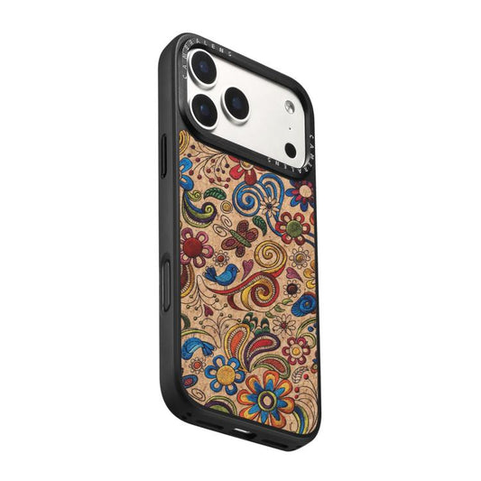 Denior A28 Ethnic Embroider Pattern Style Magnetic Phone Case, For iPhone 17 Pro Max, For iPhone 17 Pro, For iPhone 16 Pro Max, For iPhone 16 Pro  