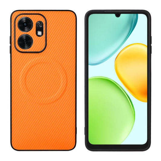 Precise Cutout Carbon Fiber Texture Vegan Leather Phone Case, For Honor X60 5G / X9c Smart 5G, For Honor Magic7, For Honor X8b  