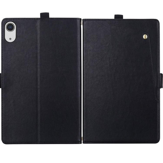 Front Pocket Business Vegan Leather Smart Tablet Case, For iPad Air 13 2026 / 2025 / 2024, For iPad Air 11 2026 / 2025 / 2024, For iPad Pro 13 2025 / 2024, For iPad Pro 11 2025 / 2024, For iPad 2025 / 2022, For iPad mini 2024 / mini 6  