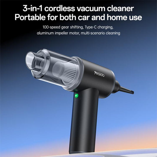 Yesido VC15 3-in-1 Cordless Vacuum Cleaner Dual-Use for Car & Home, VC15  