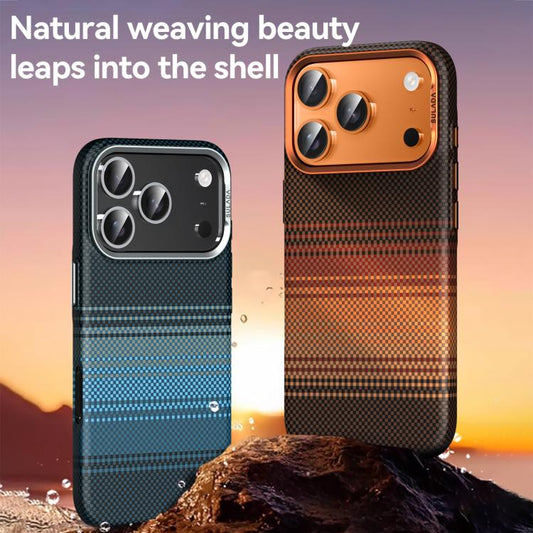 SULADA Kevlar Woven Texture Magnetic Leather Phone Case, For iPhone 18 Pro, For iPhone 18 Pro Max  