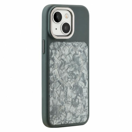 Iridescent Solid Color Shell Patterned Magnetic Phone Case, For iPhone 15, For iPhone 14, For iPhone 14 Pro, For iPhone 14 Pro Max  