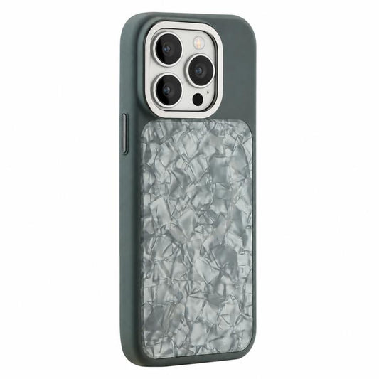 Iridescent Solid Color Shell Patterned Magnetic Phone Case, For iPhone 13 Pro Max, For iPhone 13 Pro, For iPhone 13  