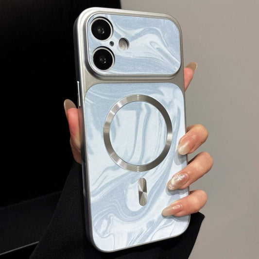 Water Ripple PC Magnetic Vegan Leather Phone Case, For iPhone 18, For iPhone 18 Pro  