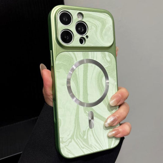 Water Ripple PC Magnetic Vegan Leather Phone Case, For iPhone 16 Pro, For iPhone 16 Plus  