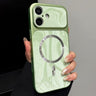 Water Ripple PC Magnetic Vegan Leather Phone Case, For iPhone 16, For iPhone 15 Pro Max  
