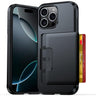 Sliding Card Slot PC Hybrid TPU Phone Case, For iPhone 16 Pro Max, For iPhone 15 Pro Max, For iPhone 15 Plus / 14 Plus  