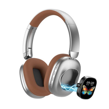 AKZ620BT Long Battery Life Wireless Bluetooth Over-Ear Headphones with Detachable Touch LCD  
