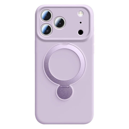 Liquid Silicone 360 Rotating Holder Magnetic Phone Case, For iPhone 17 Pro Max, For iPhone 17 Pro  