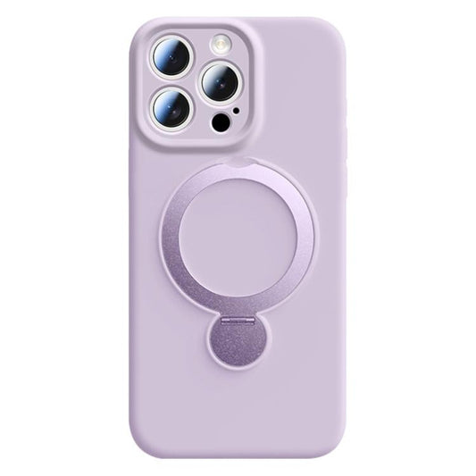Liquid Silicone 360 Rotating Holder Magnetic Phone Case, For iPhone 15 Pro Max, For iPhone 15 Pro  