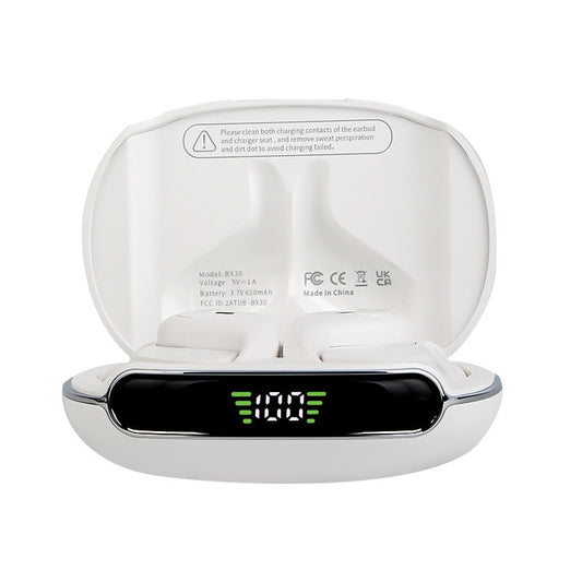 Ear-mounted Bluetooth Headset Digital Display Waterproof Anti-drop  