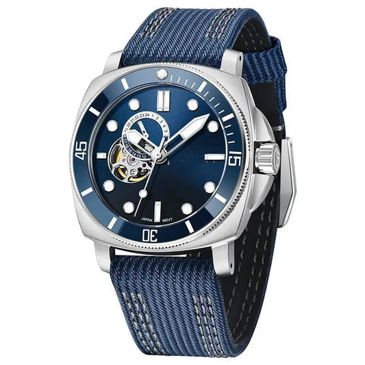Fully Automatic Mechanical Watch For Sports blue Utrano