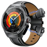 GT97 1.53 inch Round Screen 2 in 1 Bluetooth Earphone Leather Strap Smart Watch Supports Bluetooth Calls Utrano