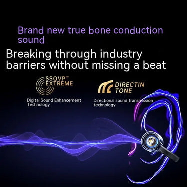 GW1 Bone Conduction Clip-on Wireless Bluetooth Headset  