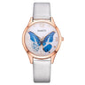 Gaiety Brand Women Watches Luxury Removable Rhinestone Butterfly Watches Ladies Leather Dress Ladies Wrist Watches Female Clock 